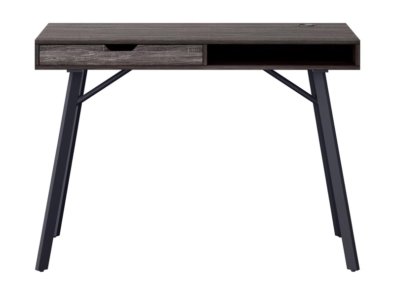 grey Natural Wood Desk Auston Collection product image by CorLiving