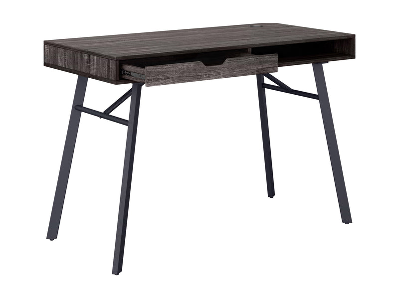 grey Natural Wood Desk Auston Collection product image by CorLiving