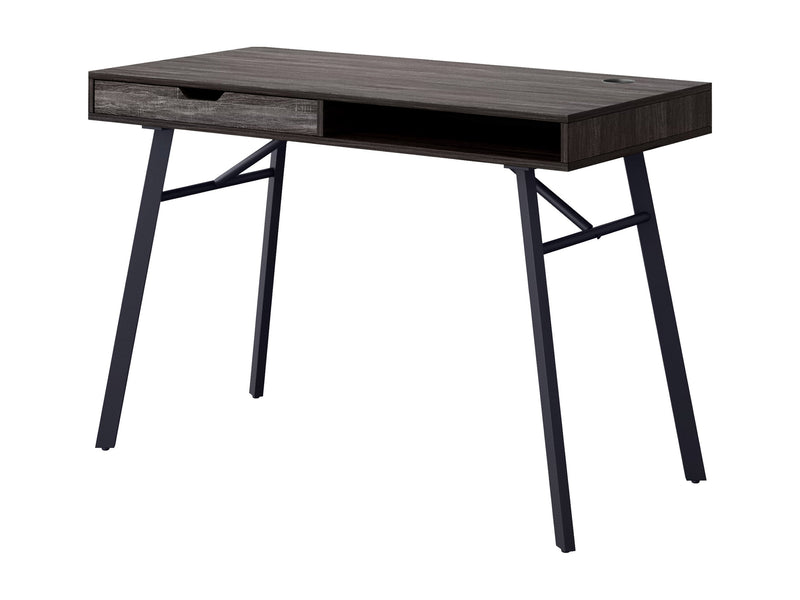 grey Natural Wood Desk Auston Collection product image by CorLiving