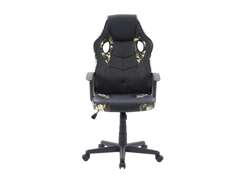 black and camo Gaming Chair with Wheels Mad Dog Collection product image by CorLiving