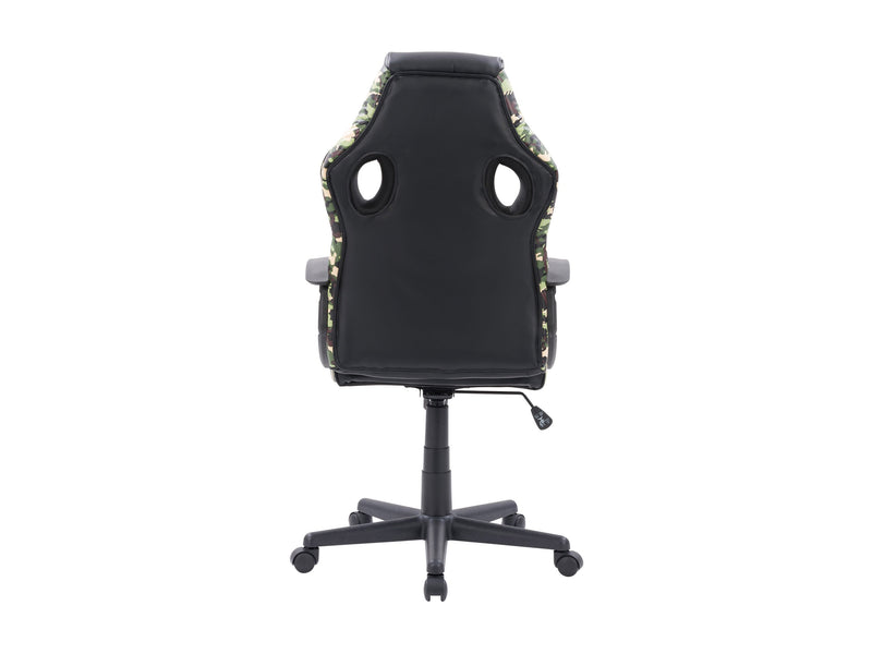 black and camo Gaming Chair with Wheels Mad Dog Collection product image by CorLiving