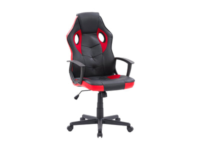 black and red Gaming Chair with Wheels Mad Dog Collection product image by CorLiving#color_black-and-red