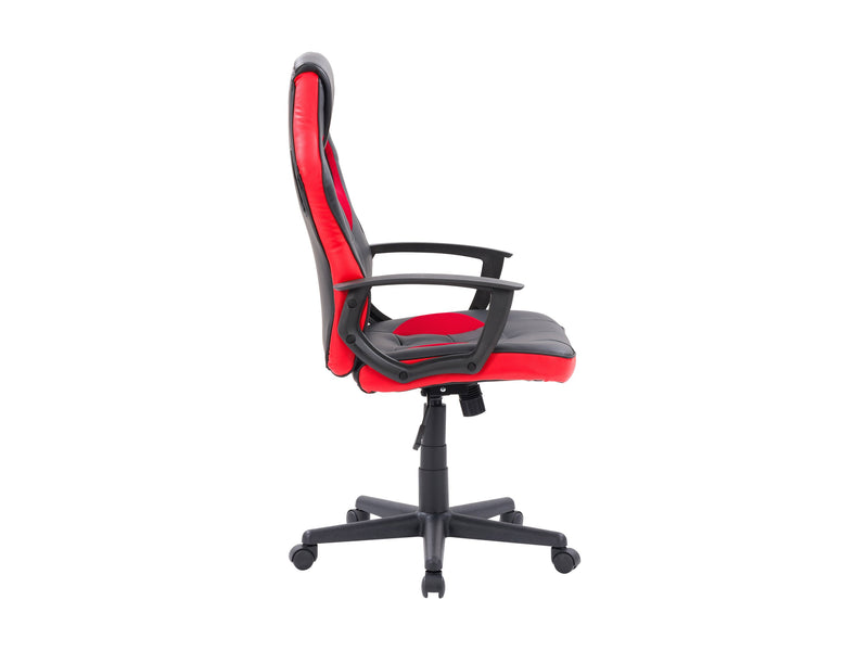 black and red Gaming Chair with Wheels Mad Dog Collection product image by CorLiving