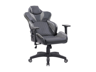 black and grey Gaming Reclining Chair Nightshade Collection product image by CorLiving#color_black-and-grey