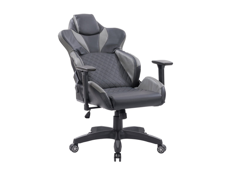 black and grey Gaming Reclining Chair Nightshade Collection product image by CorLiving