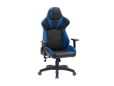 black and blue Gaming Reclining Chair Nightshade Collection product image by CorLiving#color_black-and-blue