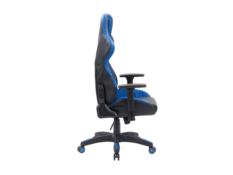 black and blue Gaming Reclining Chair Nightshade Collection product image by CorLiving