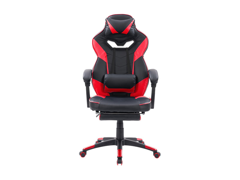 black and red Gaming Chair with Footrest Doom Collection product image by CorLiving