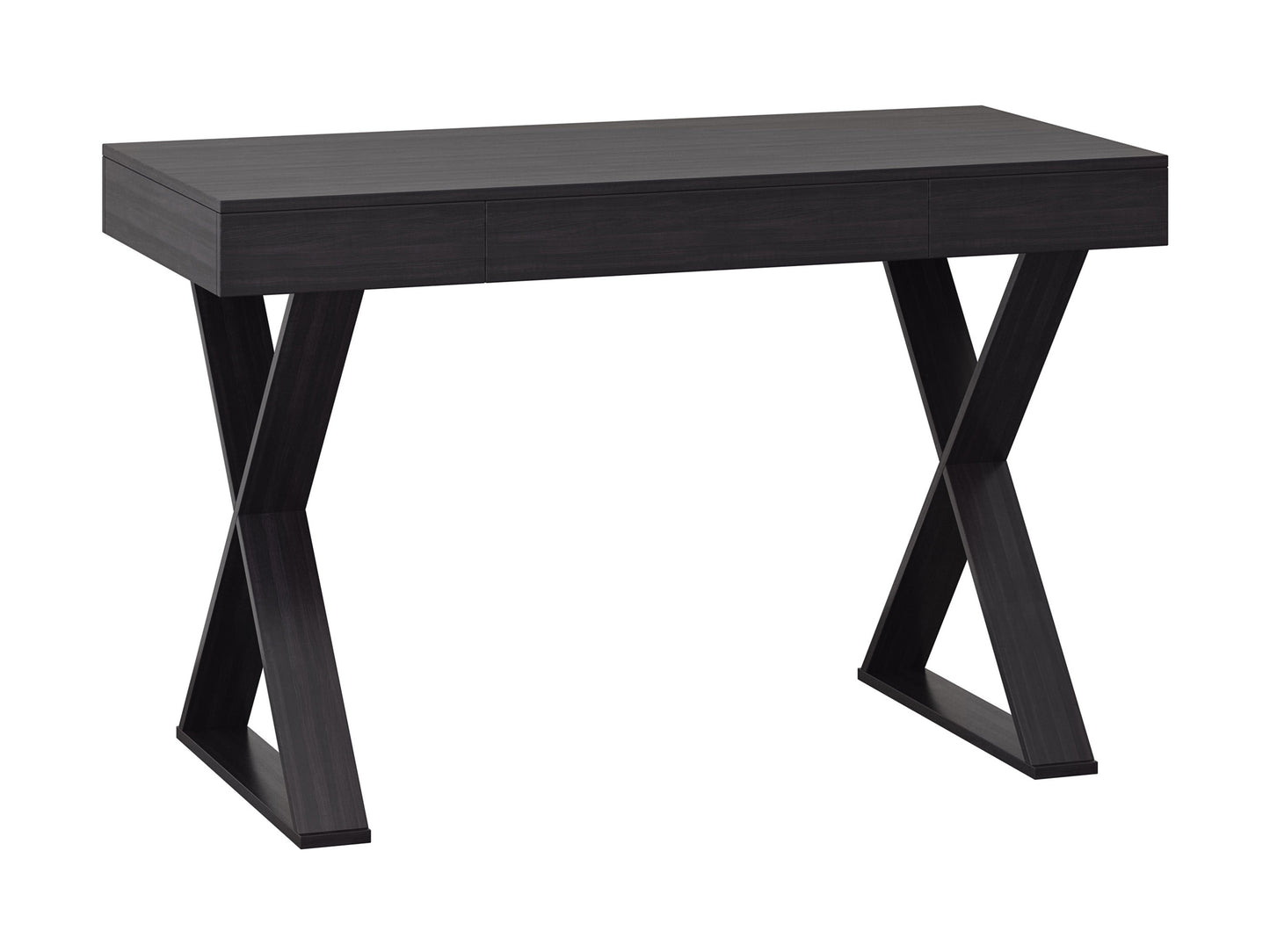 Rustic farmhouse desk with sturdy wooden construction, featuring a natural wood grain finish, ample workspace, and a lower shelf for storage. Ideal for home office or study room.