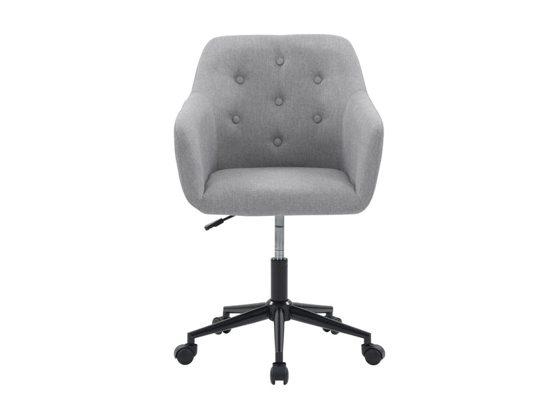 light grey Task Chair with Arms Natasha Collection product image by CorLiving