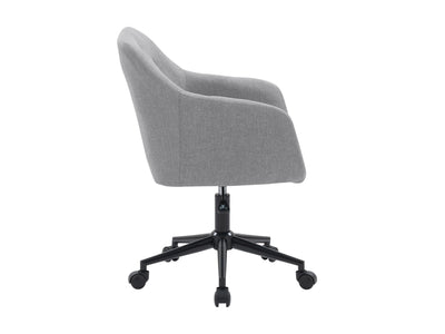 light grey Task Chair with Arms Natasha Collection product image by CorLiving#color_light-grey