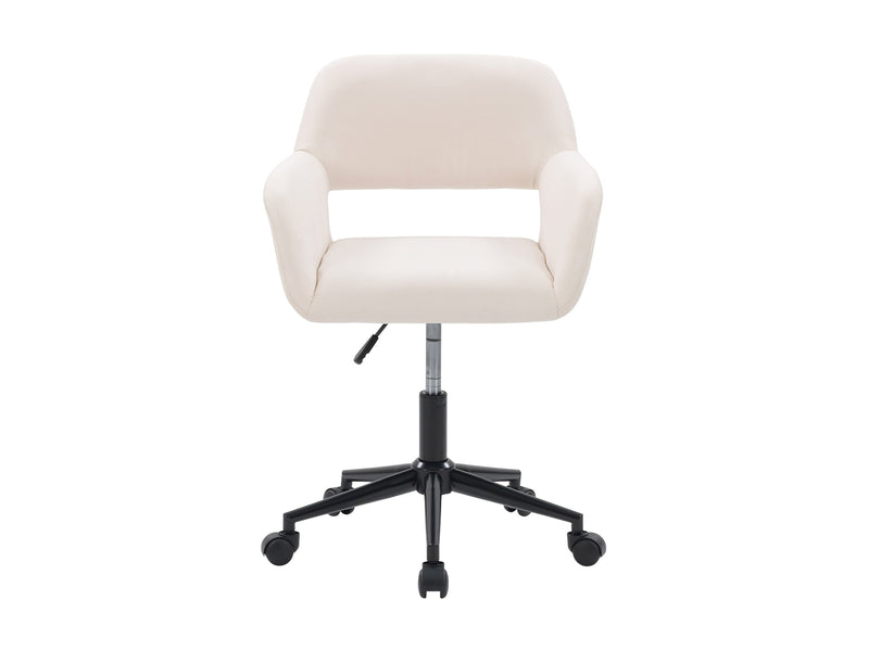 off white Task Chair with Open Back Valerie Collection product image by CorLiving