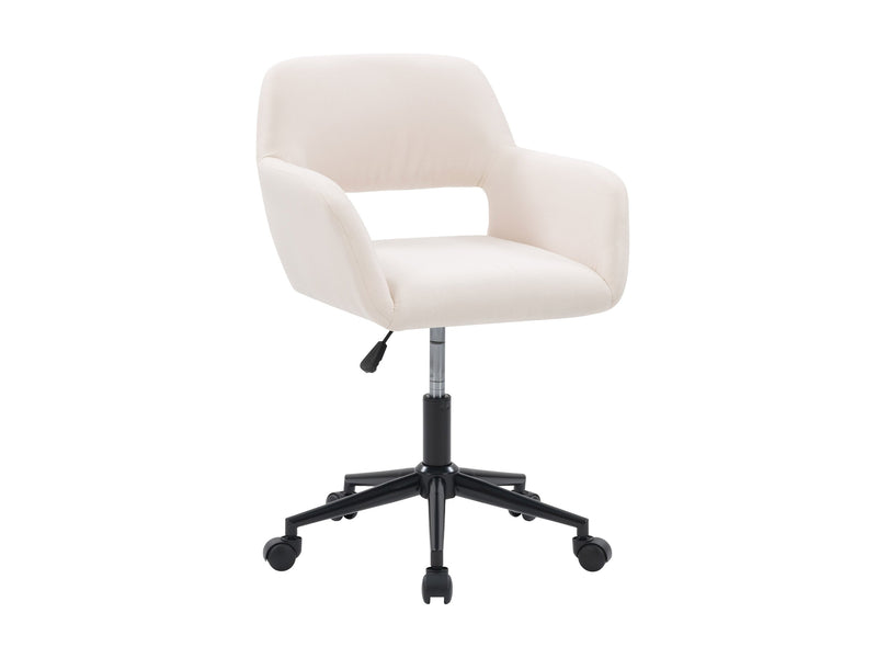 off white Task Chair with Open Back Valerie Collection product image by CorLiving