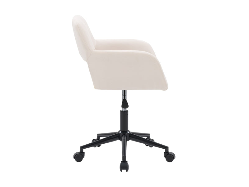 off white Task Chair with Open Back Valerie Collection product image by CorLiving