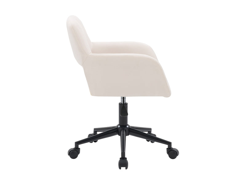 off white Task Chair with Open Back Valerie Collection product image by CorLiving