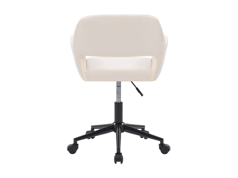 off white Task Chair with Open Back Valerie Collection product image by CorLiving