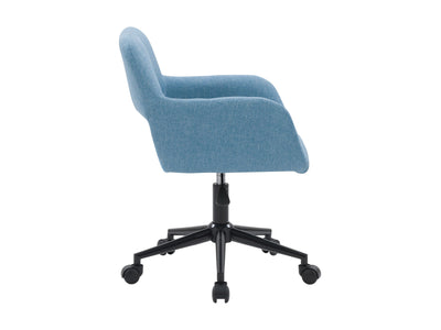 light blue Task Chair with Open Back Valerie Collection product image by CorLiving#color_light-blue