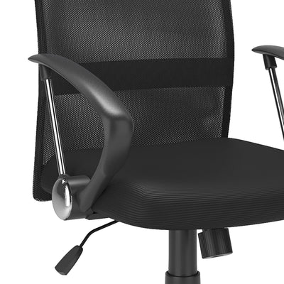 black Fabric Office Chair Harper Collection detail image by CorLiving#color_black