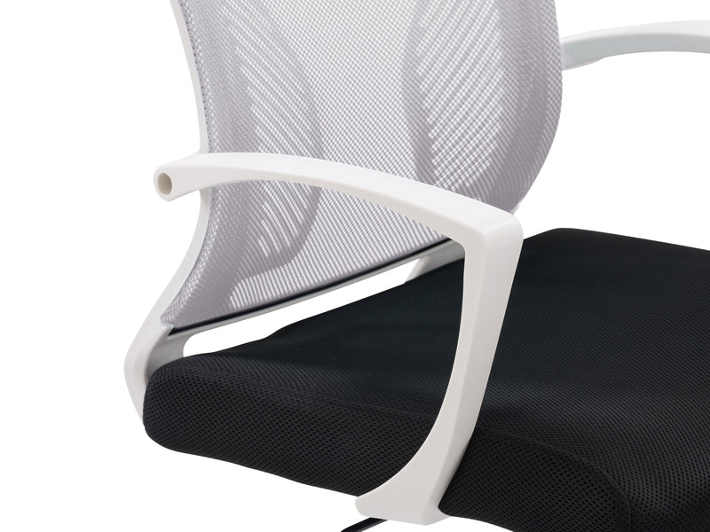 grey and black Mesh Task Chair Cooper Collection detail image by CorLiving