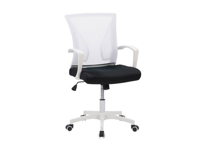 white and black Mesh Task Chair Cooper Collection product image by CorLiving#color_cooper-white-on-white