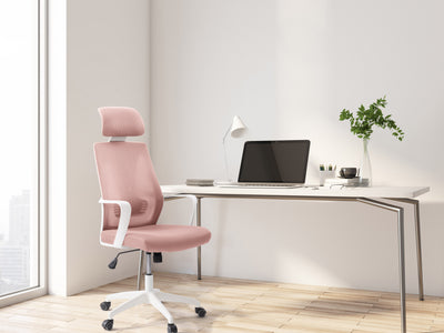 pink High Back Office Chair Ashton Collection lifestyle scene by CorLiving#color_pink
