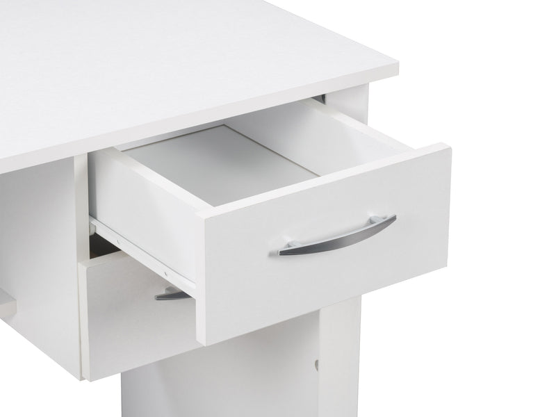 white Desk with Drawers Kingston Collection detail image by CorLiving