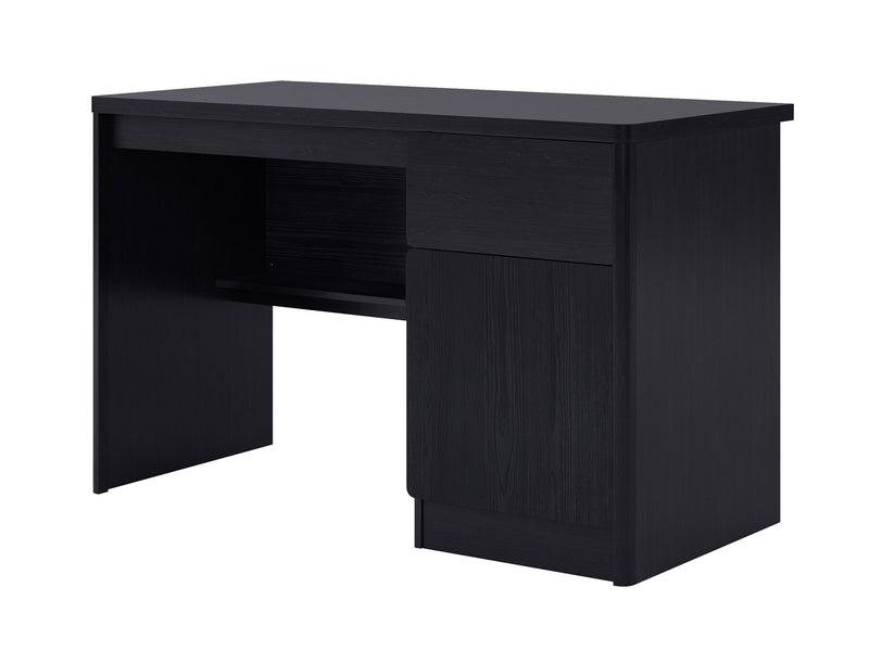 black brown Desk with Cabinet Kingston Collection product image by CorLiving