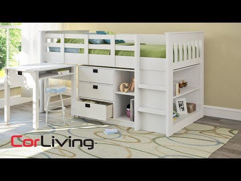Twin Loft Bed with Storage